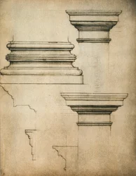 Basis und Kapitelle einer Säule